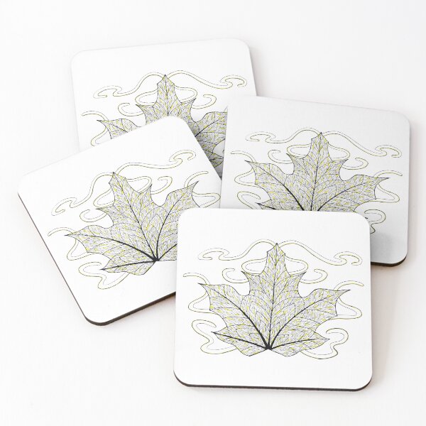 Item preview, Pen Maple Leaf with Yellow Accents designed and sold by Nicole Niehues.