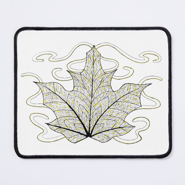 Item preview, Pen Maple Leaf with Yellow Accents designed and sold by Nicole Niehues.