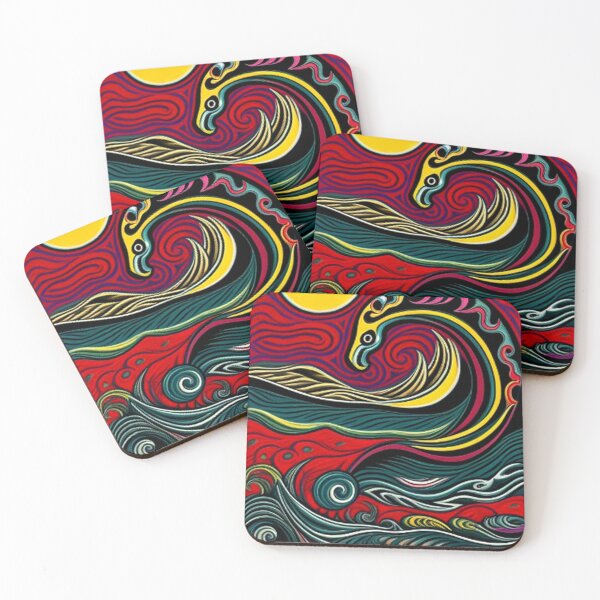 Item preview, Abstract Classic Vintage Sea Monsters designed and sold by TheDarkWardrobe.
