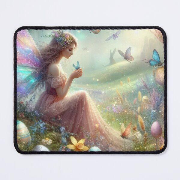 Item preview, fairy with butterflies in the forest fantasy easter landscape designed and sold by Expressions-Sel.