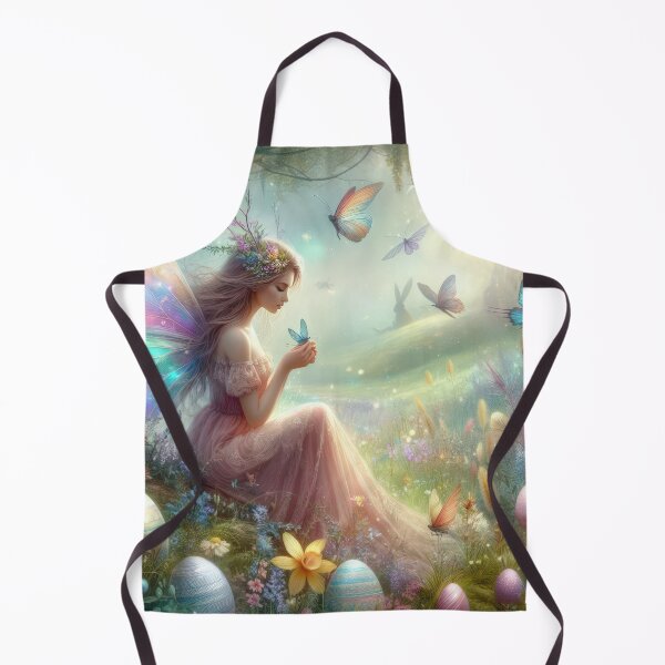 Item preview, fairy with butterflies in the forest  fantasy easter landscape designed and sold by Expressions-Sel.