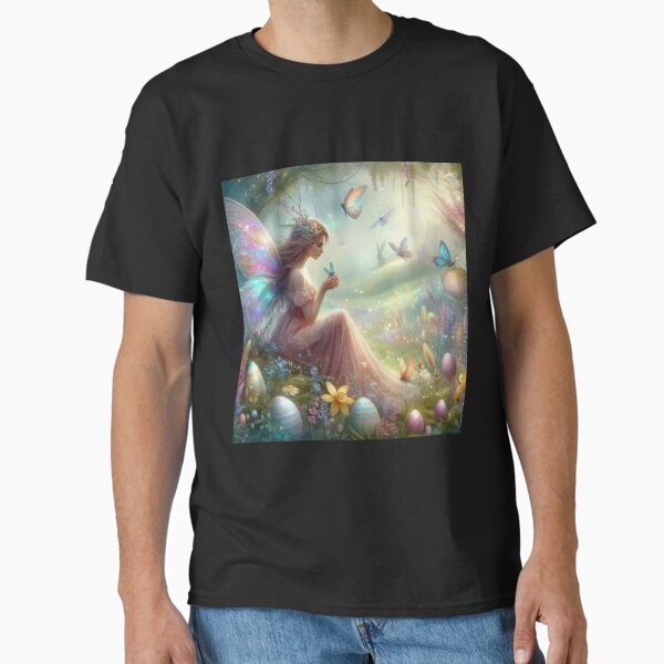 Item preview, fairy with butterflies in the forest  fantasy easter landscape designed and sold by Expressions-Sel.
