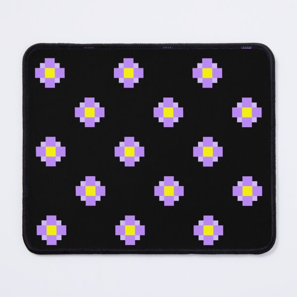 Item preview, Purple Pixel Flowers- cute pixel pattern designed and sold by EWNDesigns.