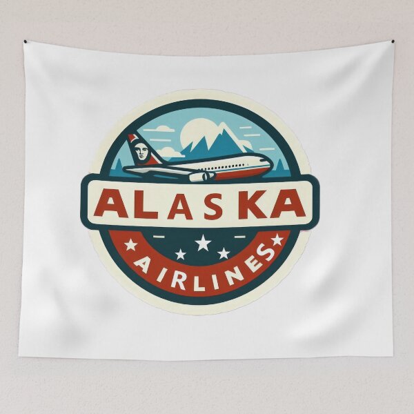 Item preview, Alaska airlines  drawing  airlines  Emblem aviation airfield designed and sold by Expressions-Sel.