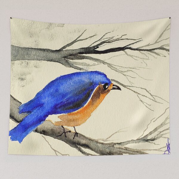 Item preview, Silly Bird Blue Bird by TSteele.Art designed and sold by TSteeleArt.