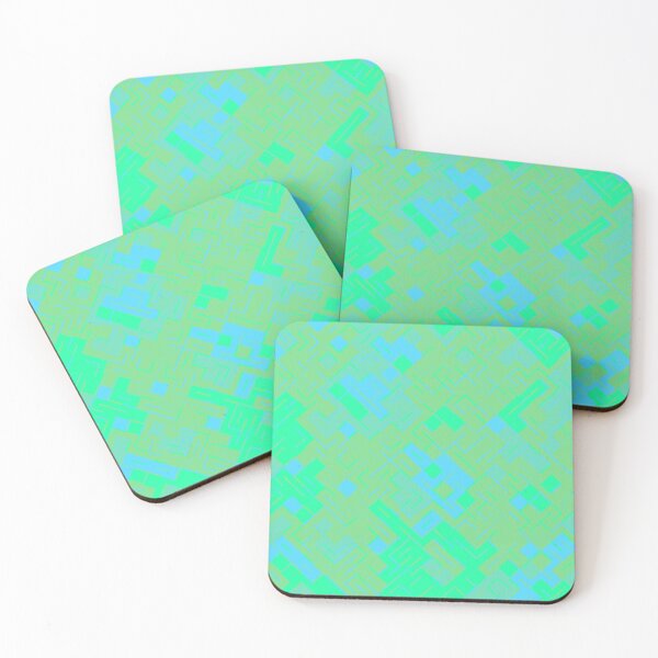 Item preview, Fluorescent Mosaic designed and sold by Abstract-Color.