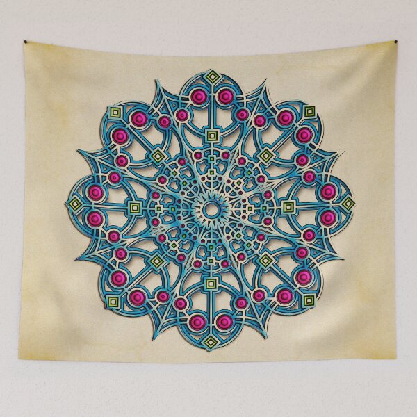 Item preview, Mandala 05 BIG blueline designed and sold by extramuros-cf.