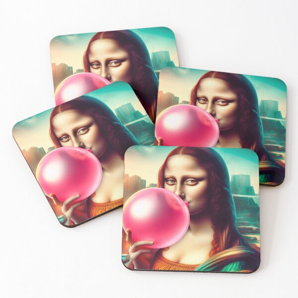 Aperçu de l'œuvre Smile in Sugar: The Bubblegum Mona Lisa créée et vendue par Timegraf.