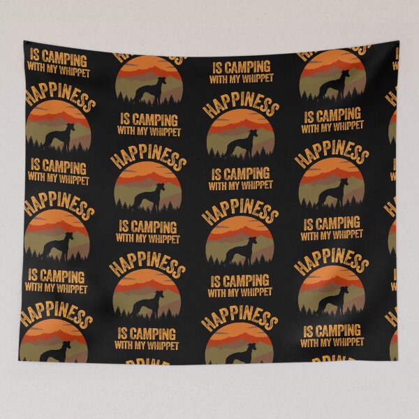 Item preview, Vintage Country Happiness Is Camping With My Whippet designed and sold by Guarddogdrive.