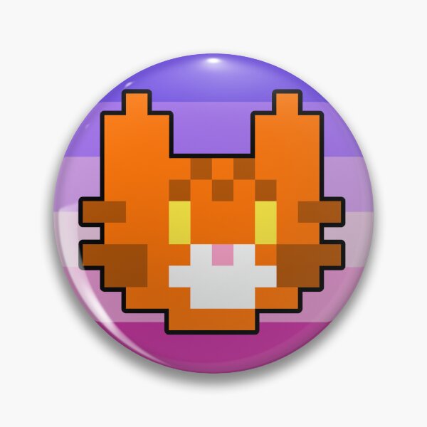 Item preview, Transfeminine Pixel Orange Tabby 2 designed and sold by WulfBytez.