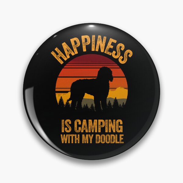 Item preview, Vintage Country Happiness Is Camping With My Doodle designed and sold by Guarddogdrive.