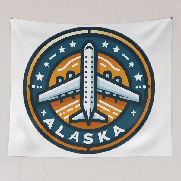 Item preview,   Alaska airlines  drawing  airfield airlines  Emblem  designed and sold by Expressions-Sel.