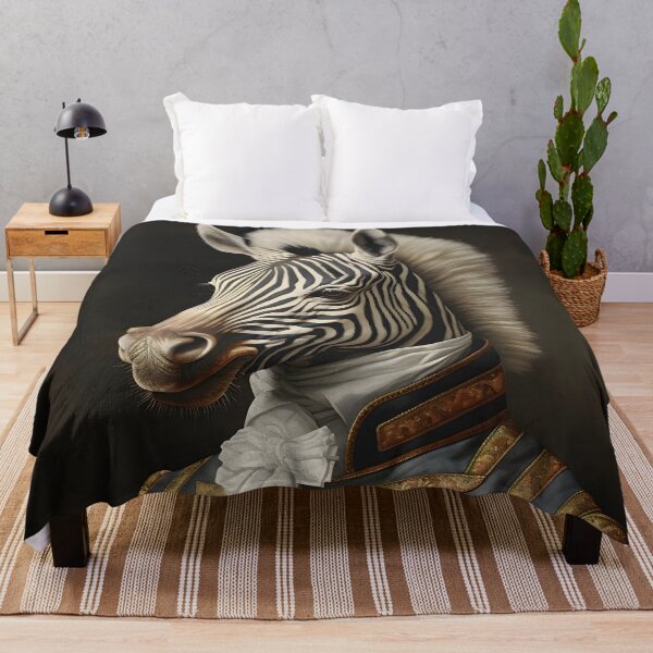 Item preview, Zebra Portrait Art designed and sold by ConfettiSkyArt.