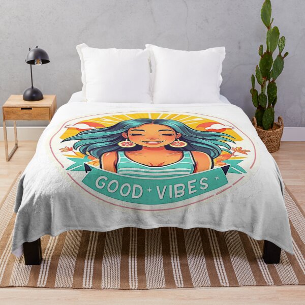 Artikelvorschau, Positivität, lächelndes Mädchen, Urlaubsmotivation, gute Stimmung. entworfen und verkauft von Giulivo Store Graphic.