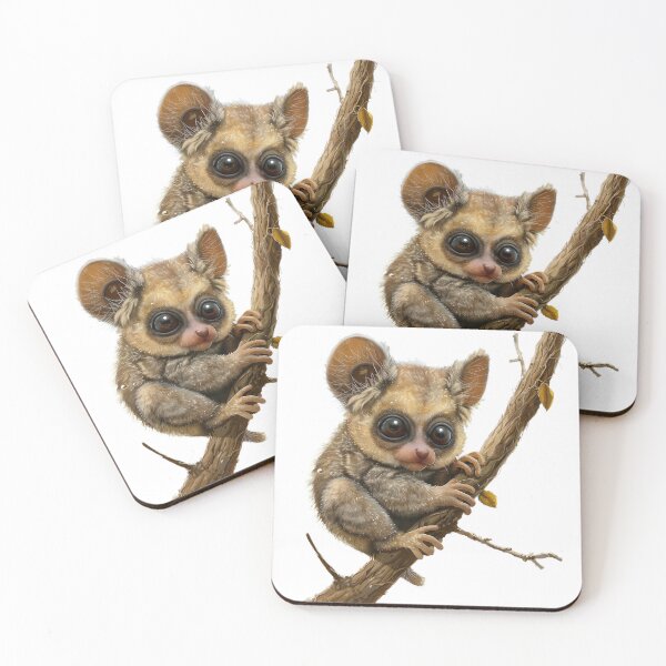 Item preview, Enchanting Bush Baby Perched on Branch designed and sold by NatureSyllabus.