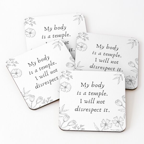 Item preview, My body is a temple Design designed and sold by CarefulCreation.