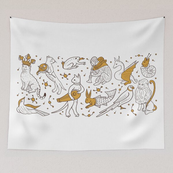 Item preview, Cute Medieval Animals illustration designed and sold by MariOyama.