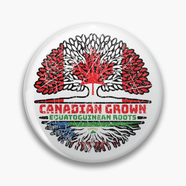 Item preview, Equatorial Guinea Equatoguinean Canadian Canada Tree Roots Flag designed and sold by FlagX.