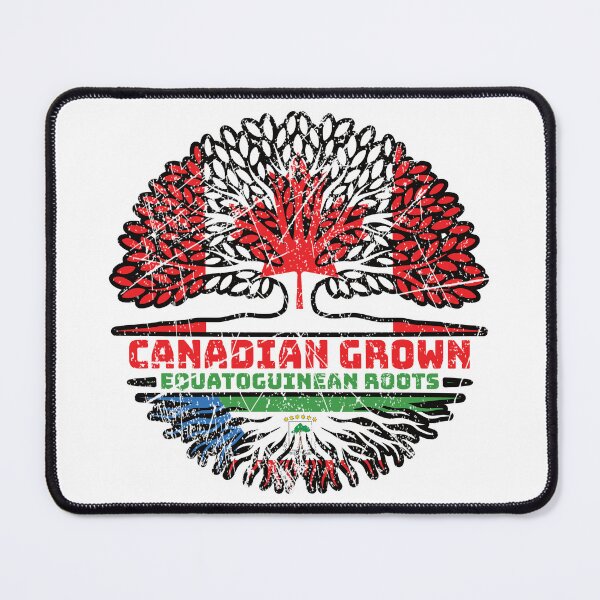 Item preview, Equatorial Guinea Equatoguinean Canadian Canada Tree Roots Flag designed and sold by FlagX.