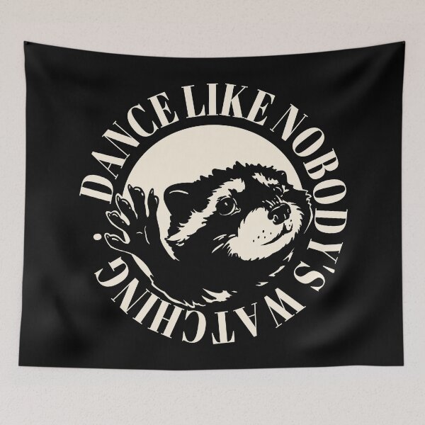 Item preview, Raccoon Dancing in a Circle - Pedro Pedro Pedro | MEME | Black designed and sold by Any Color Designs.