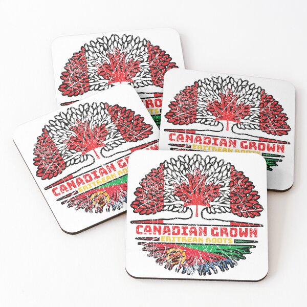 Item preview, Eritrea Eritrean Canadian Canada Tree Roots Flag designed and sold by FlagX.