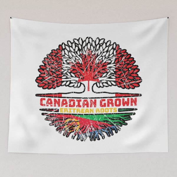Item preview, Eritrea Eritrean Canadian Canada Tree Roots Flag designed and sold by FlagX.
