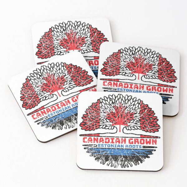 Item preview, Estonia Estonian Canadian Canada Tree Roots Flag designed and sold by FlagX.