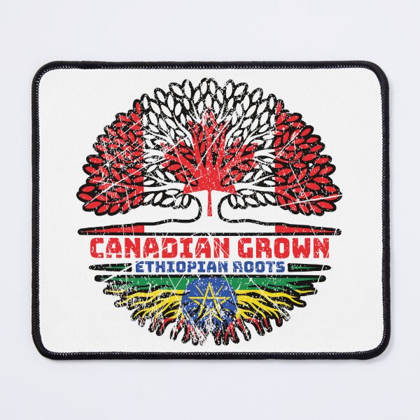 Item preview, Ethiopia Ethiopian Canadian Canada Tree Roots Flag designed and sold by FlagX.