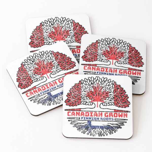 Item preview, Finland Finnish Canadian Canada Tree Roots Flag designed and sold by FlagX.