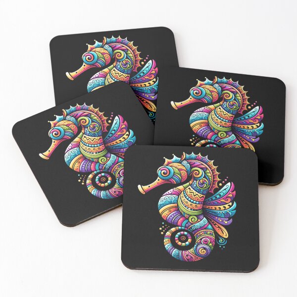 Item preview, Radiant Tribal Seahorse: A Piece of Ocean Conservation and Marine Art designed and sold by SandbarTees.