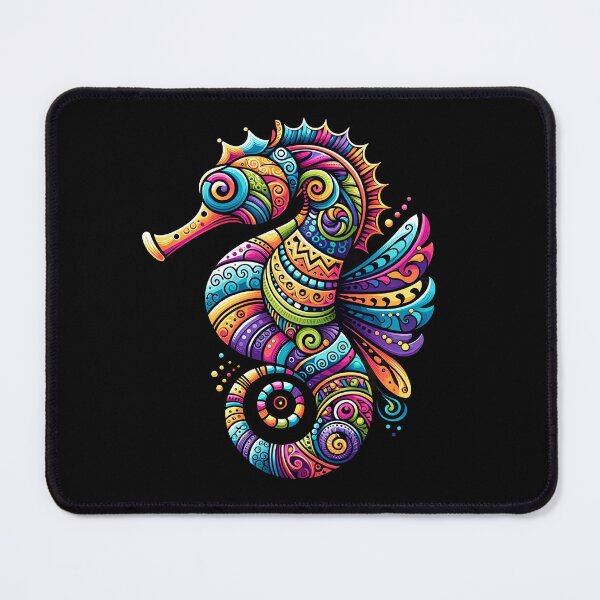 Item preview, Radiant Tribal Seahorse: A Piece of Ocean Conservation and Marine Art designed and sold by SandbarTees.