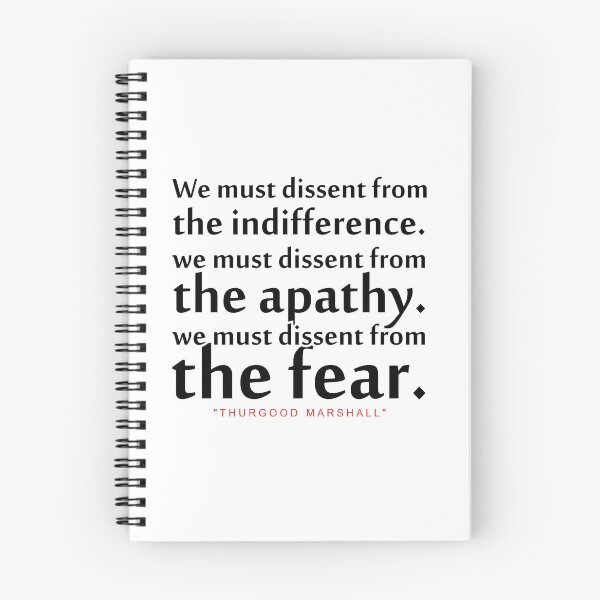 Item preview, We must dissent..."Thurgood Marshall" Inspirational Quote designed and sold by ColorQuote.