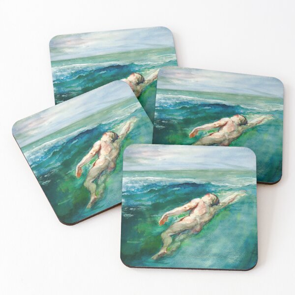 Item preview, Swimmer - 1866 Painting - John La Farge designed and sold by HeavyHits.