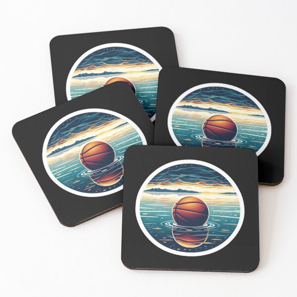 Item preview, Sunset Reflections Basketball designed and sold by pixelpulsenyc.
