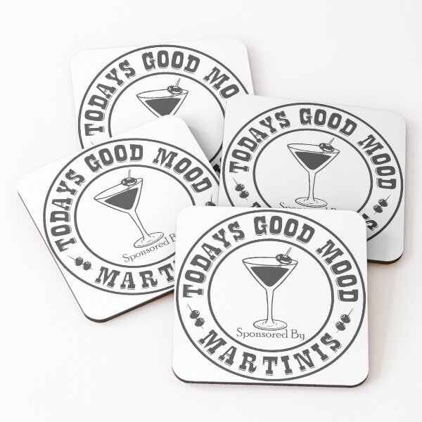 Item preview, Todays Good Mood Sponsored By Martinis designed and sold by TheStickerForge.