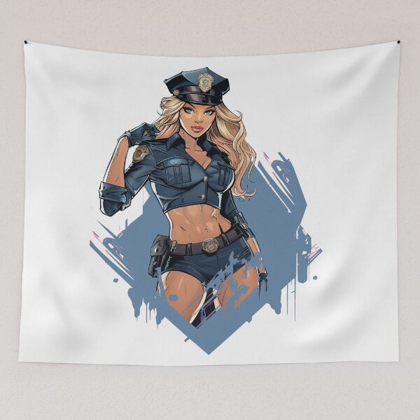 Item preview, Sexy policewoman designed and sold by javierparra.