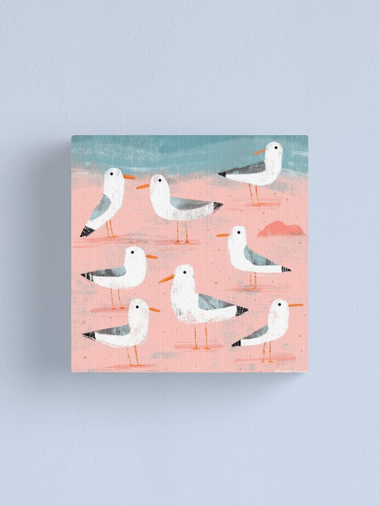 Alternate view of Seagulls on the Shore Canvas Print