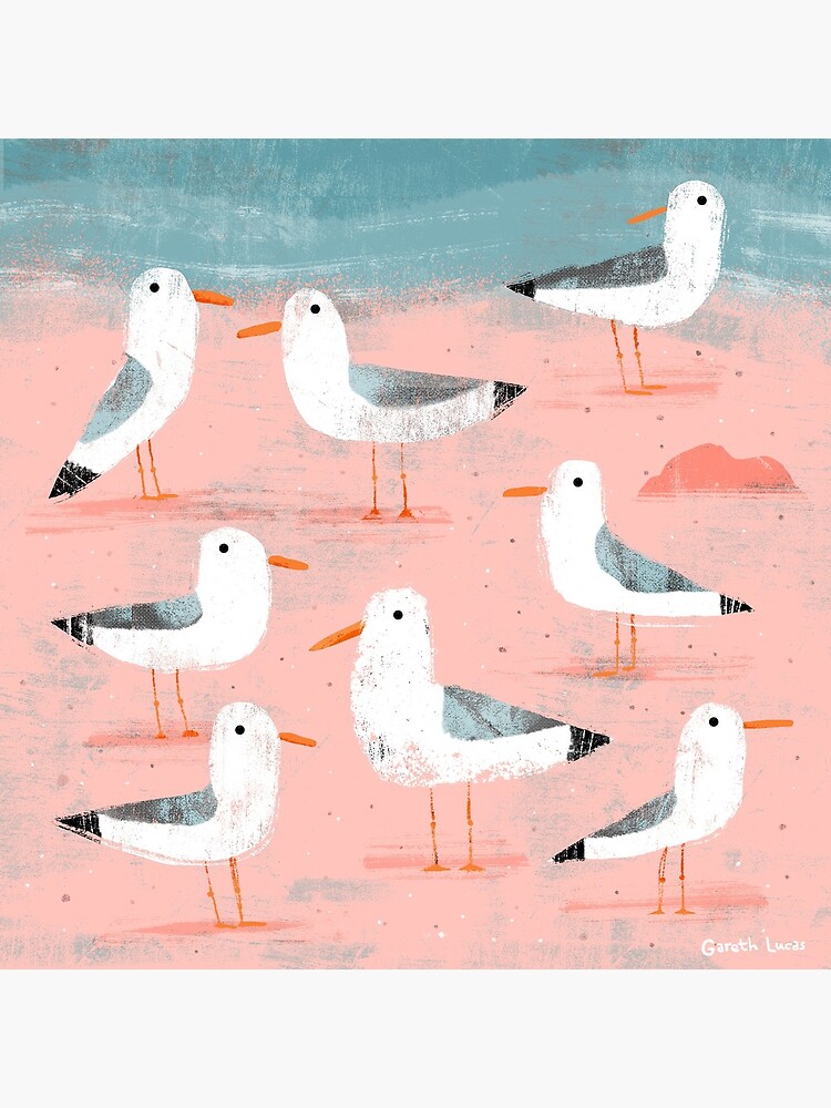 Seagulls on the Shore by gklucas