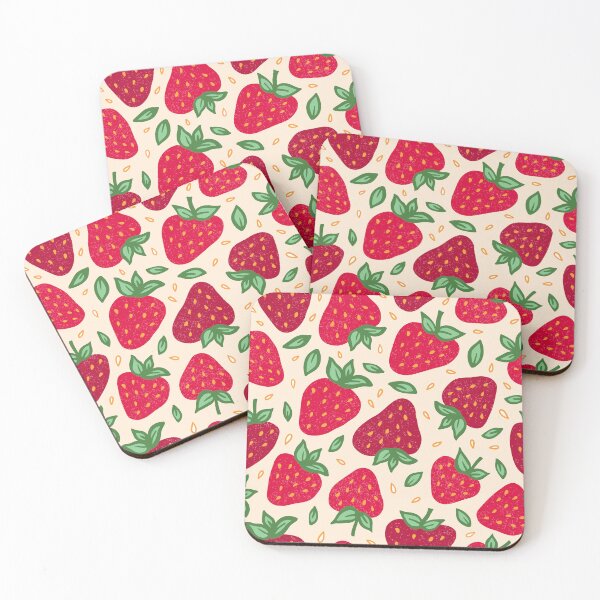 Item preview, Strawberry Seamless Pattern designed and sold by GabbyRiosDesign.