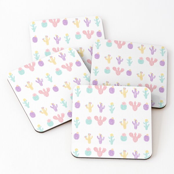 Item preview, "Pastel Cactus Paradise: Set of Cacti in Soft Hues" designed and sold by hjian8219.