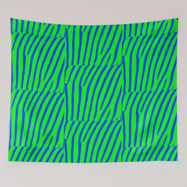 Item preview, Zebra Print (Green & Blue) designed and sold by blakcirclegirl.
