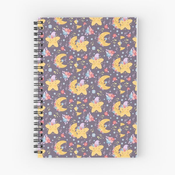 Item preview, Celestial Charm: Cute Moon and Stars Seamless Pattern in Soft Colors" designed and sold by hjian8219.