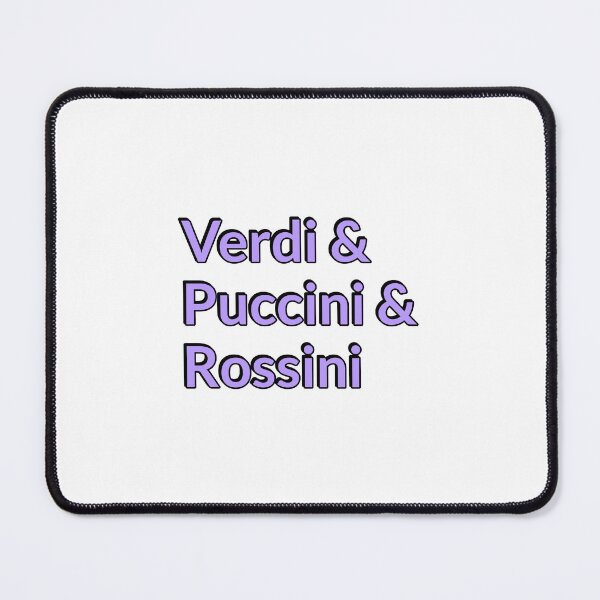 Item preview, Italian opera composers - Puccini, Rossini, Verdi - opera lovers designed and sold by Inspirationmotivation.