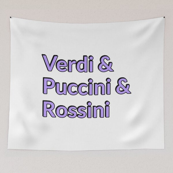 Item preview, Italian opera composers - Puccini, Rossini, Verdi - opera lovers designed and sold by Inspirationmotivation.