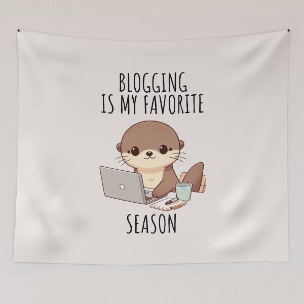 Item preview, Blogging Otter designed and sold by LemuellTrends.