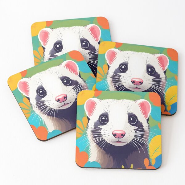 Item preview, Ferret Art designed and sold by WildlifeInc.