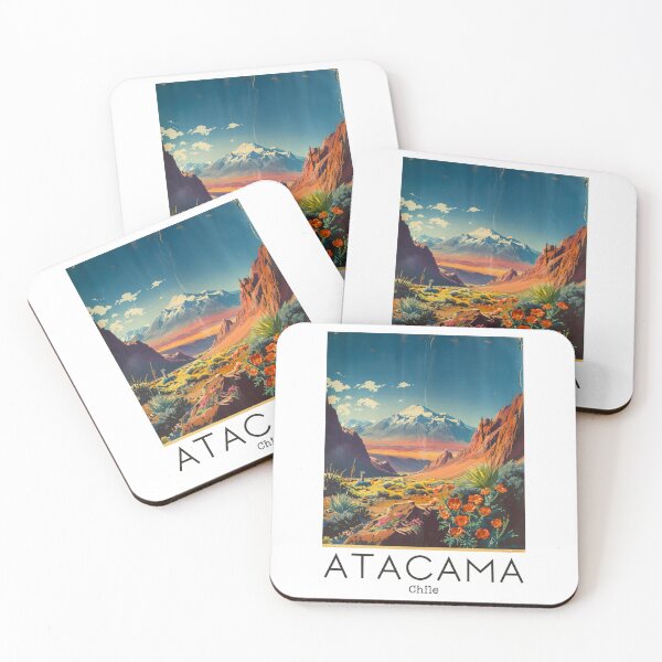 Item preview, A Vintage Travel Illustration of Atacama Desert - Chile designed and sold by GoodOldVintage.