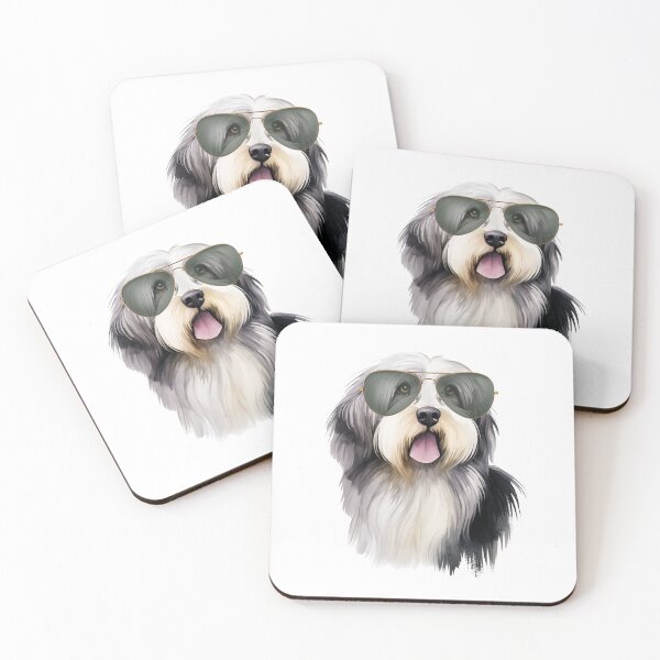 Item preview, Cute Bearded Collie Wearing Sunglasses designed and sold by TheAnimalZ00.