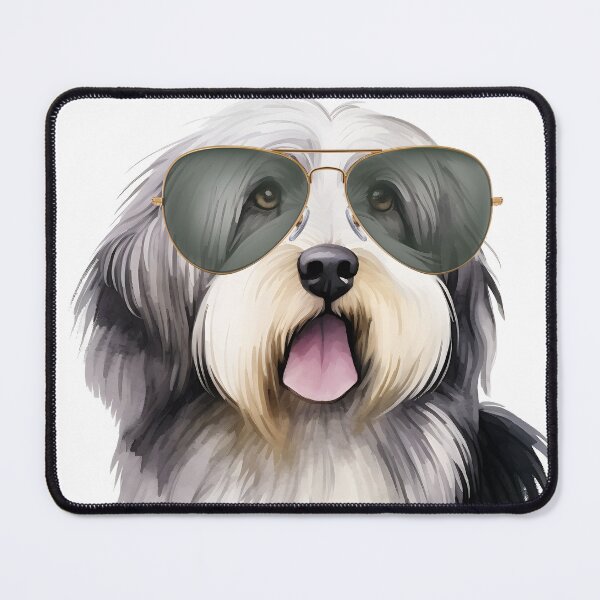 Item preview, Cute Bearded Collie Wearing Sunglasses designed and sold by TheAnimalZ00.