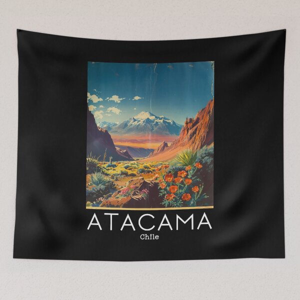 Item preview, A Vintage Travel Illustration of Atacama Desert - Chile designed and sold by GoodOldVintage.